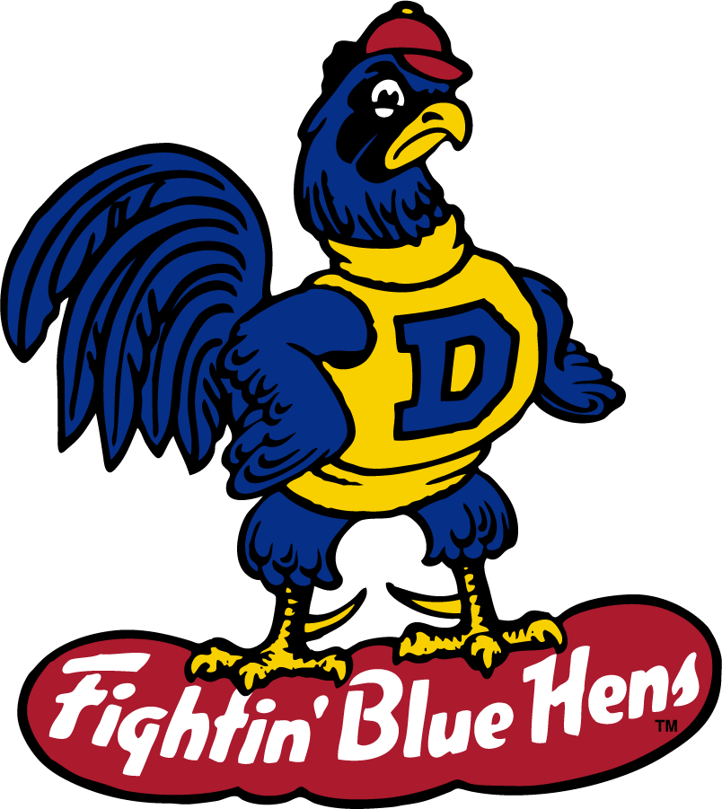 Delaware Blue Hens 1967-1987 Primary Logo t shirts iron on transfers